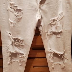 NWT White denim boyfriend American Eagle